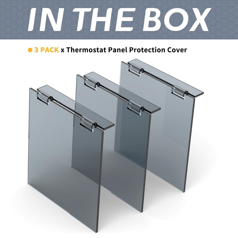Flamorrow Air Conditioner Thermostat Panel Protection Cover, 3 Pack 4.7"