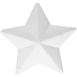 Glorex Polystyrene Star White 20 x 20 x 5 cm