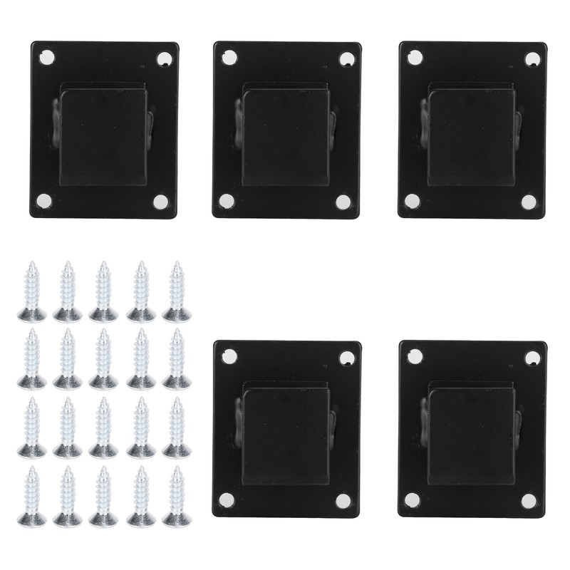 5pcs Wall Shelf Mount Bracket Display Shelf Hook Hanger Rack