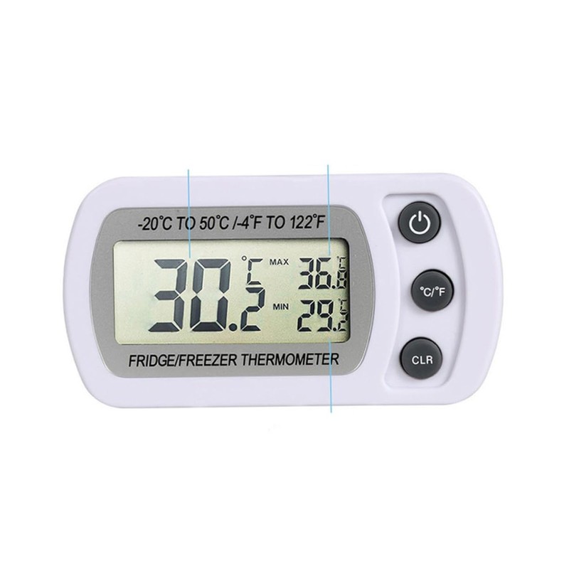 LABRIMP Digital Refrigerator Thermometer Room Freezer Temperature Monitor Stylish Design