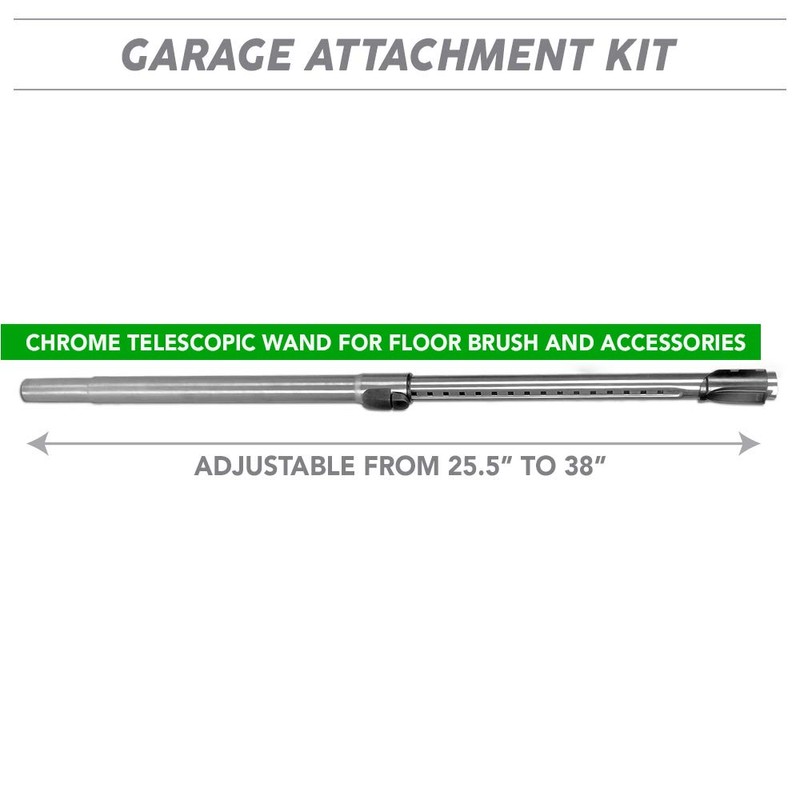 OVO Central Vacuum Garage Kit, with 30ft Straight air Hose,