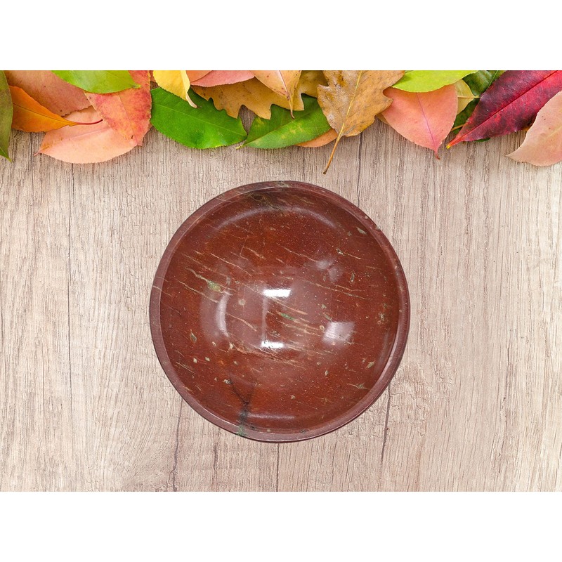 Red Jasper Crystal Bowl - 2" Gem Stone Bowl for