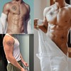 Tattoonova 6 Sheets Temporary Tattoo Men Adults Compass Party Favors
