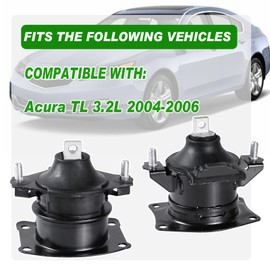 5PCS Engine Motor Mount Compatible with Acura TL 3.2L 2004 2005 2006 Engine Trans Mount Kit Replace A4517 A4524 A4526 A4527 A4544