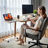 Rolling Laptop Stand, 2 in 1 Dual-use Floor & Desktop,