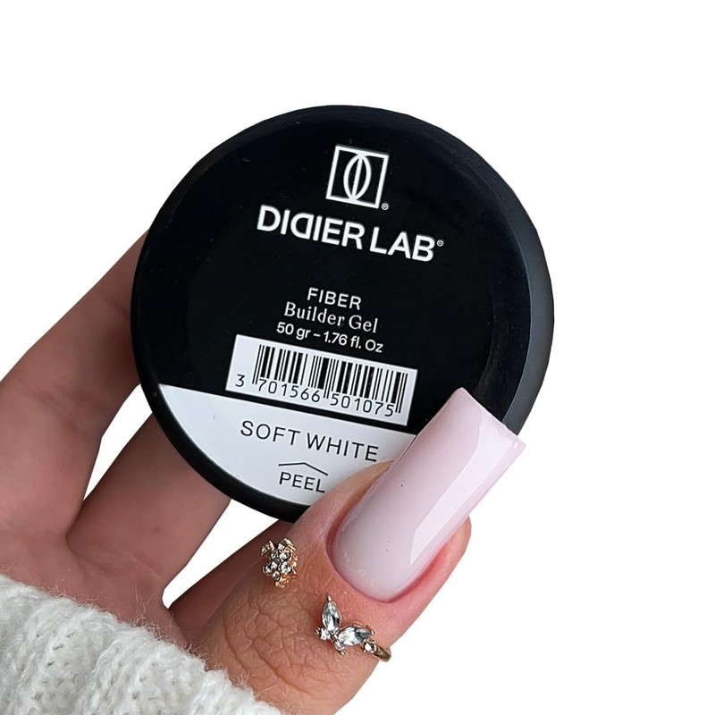 Fiber Builder Gel, Didier Lab, Soft White, 50 g