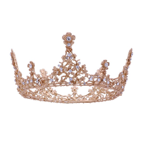 Frcolor Queen crowns, baroque vintage wedding tiara and crowns