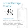 CANDLE-LITE Ocean Blue Mist Scent 3-Wick Aromatherapy Candle with 20-40