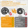 Lechansen G80 Trailer Safety Chain 39inch, 2 Pack Grade 80