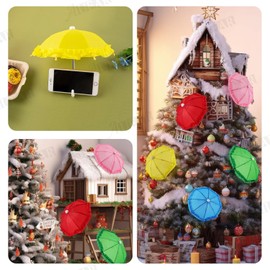 AUEAR, 8 Pack Colorful Cute Mini Umbrella Tiny Umbrellas for Photography Props Home Decoration Supplies