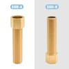 VIKKSAER Brass Extension Pipe Fitting, 1/2" Male X 1/2'' Female
