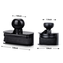 BABYSHEEP BABYSHEEP Car Tire Shine Applicator,Large Vegan Tire Shine Brush - Automotive Tire Dressing Applicator Brush with Storage Stand for Tire Detailing & Car Wash Kit, Black, 3.6 Inch Length (Black)