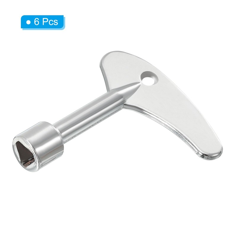 PATIKIL Triangle Spanner Keys, 6 Pack Zinc Alloy Elevator Lift
