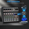 6-Channel Audio Mixer for PC, SX-6iu Mixing Console with XLR