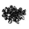 GRISUN Onyx Black Fire Glass Diamonds for Fire Pit, 1