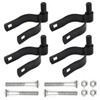 (4 Pack) 1-3/8" Pressed Steel Chain Link Fence Gate Post
