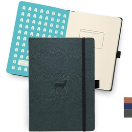Dingbats* - Wildlife Plain Extra Large A4 Notebook - PU Leather Hardcover Journal for Work, Writing - Pocket, Elastic Closure, Pen Holder, Bookmark