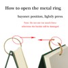 JNGUOSICN Mini Sketchbook Retro Spiral Book Portable Blank Notebook Ring