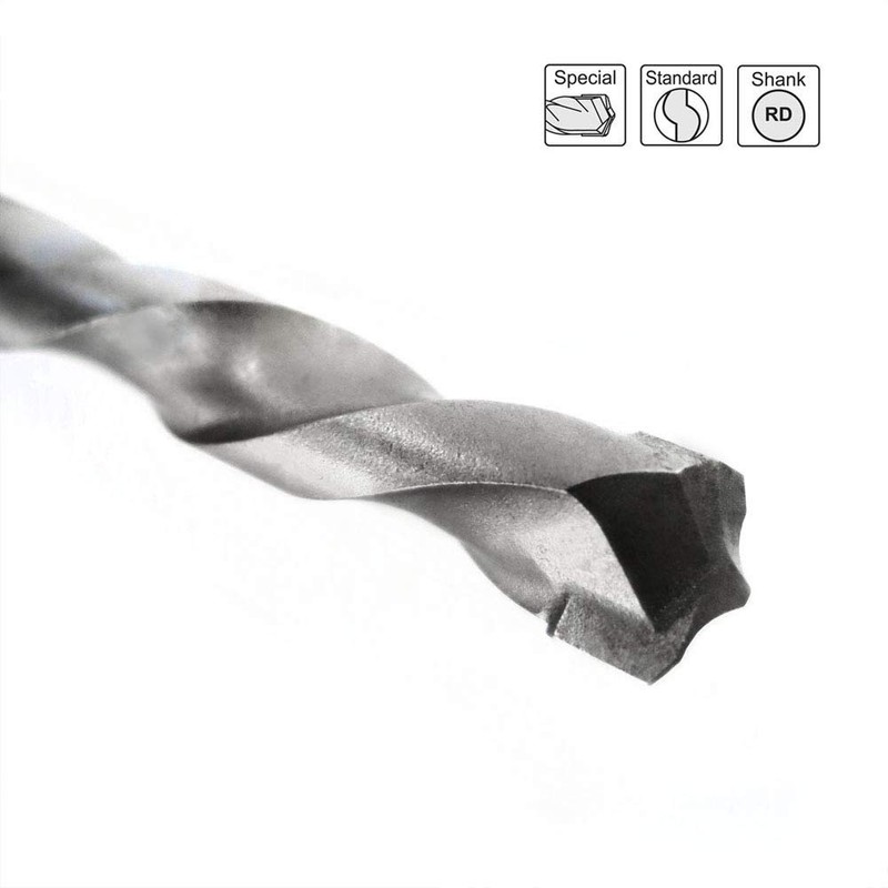 S&R Masonry/Concrete Drill Bit Set, Super Impact with Cylindrical Shank,