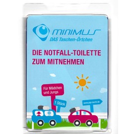 Minimus Pocket Toilet for Children (Boys and Girls) Urinal On the Go Incontinence Pack of 1