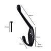 EAI Hat and Coat Hook for Coats Bath Towels 68x18mm