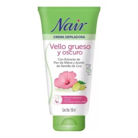 Nair Crema Depiladora Corporal Vello Grueso y Oscuro 150 ml. Probada por Dermatólogos con Ingredientes Naturales Piel Suave y Tersa hasta por 1 Semana