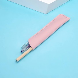 8 Pieces Pen Sleeve Pouch Leather Single Pen Sleeve Holder Vintage Pen Case Pocket, Fountain Pen Protective Sleeve Cover