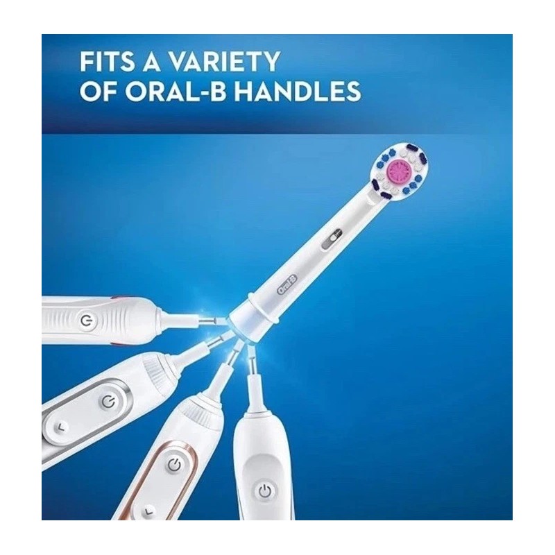 Oral-B 3d White Electric Toothbrush 3 Replacement Brush Heads, 2-Pack,