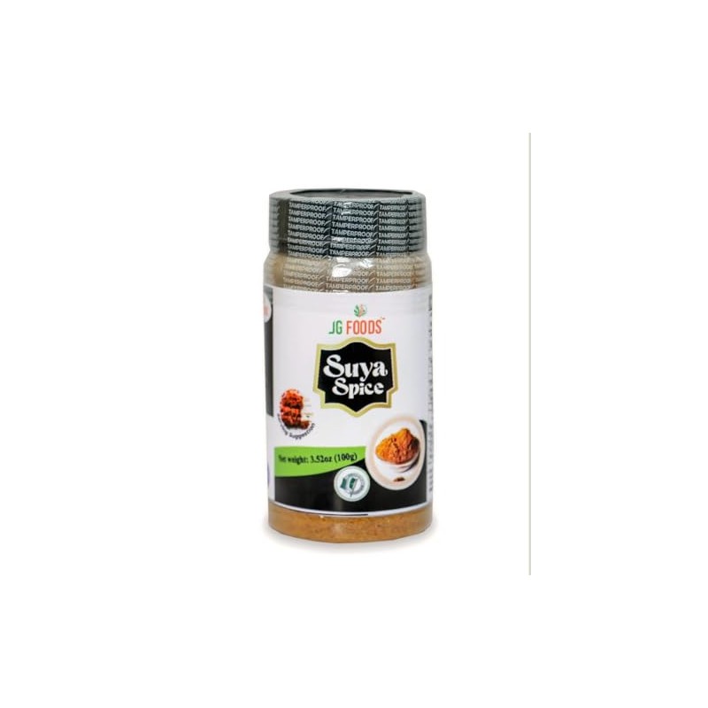 JG Foods Suya Spice, African Seasoning Blend, 3.52 oz, 100g