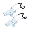 2 Pack Stainless Steel Buckle Lock Cast Hinge Curved Industrial