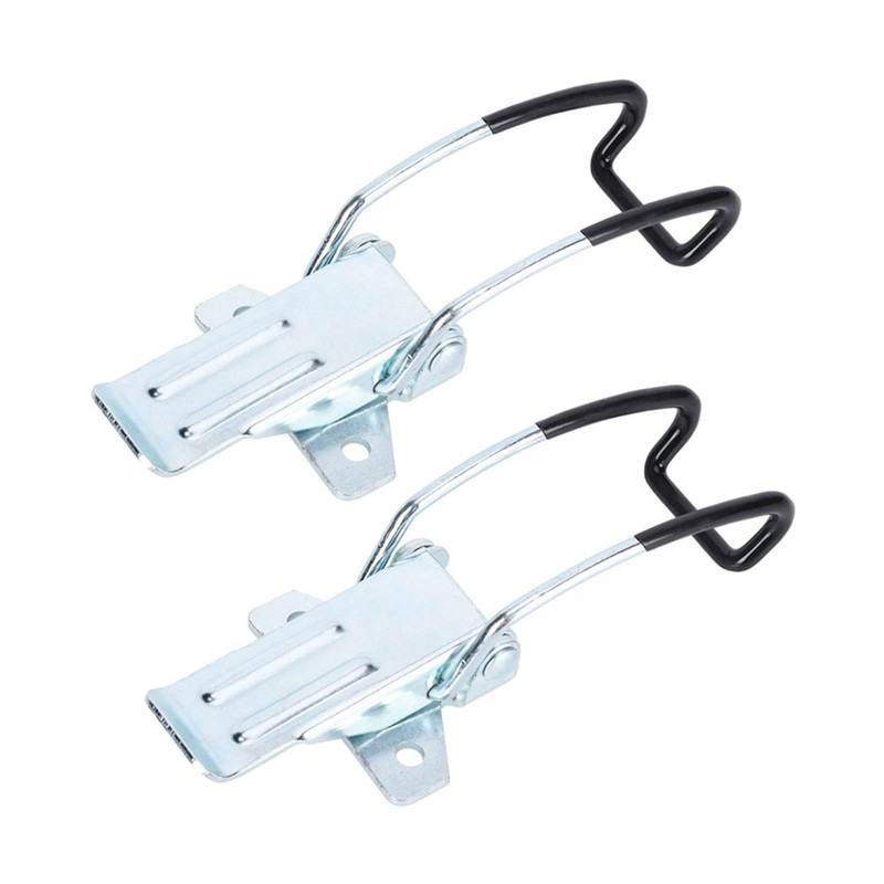 2 Pack Stainless Steel Buckle Lock Cast Hinge Curved Industrial