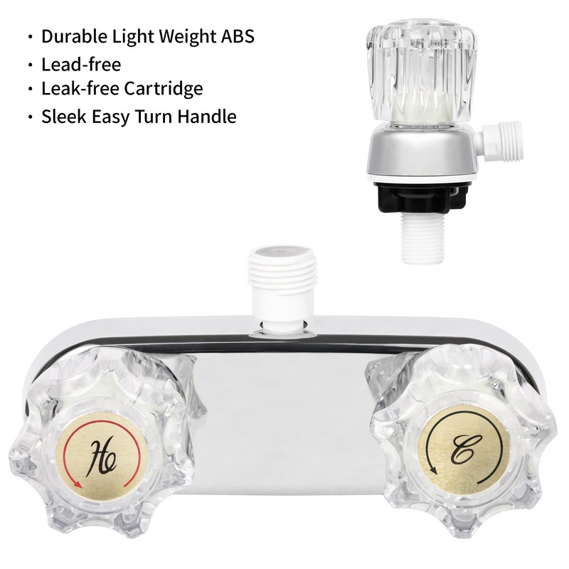 RV Faucet - 4' Shower Valve Diverter Assembly Kit, Replacement
