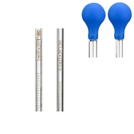 4 Pcs Glass Pipettes, Graduated Dropper, Droppers for Liquid, 10ml Long Glass Pipette Dropper with 4 Rubber Caps for Transfer Liquid Essential Oil(Blue and red)