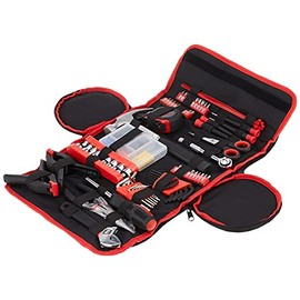 86-Piece Household Hand Tool Set with Roll-Up Bag – Tool Kit with Screwdrivers, Pliers, Wrenches, and More – Great for the Home or Car by Stalwart