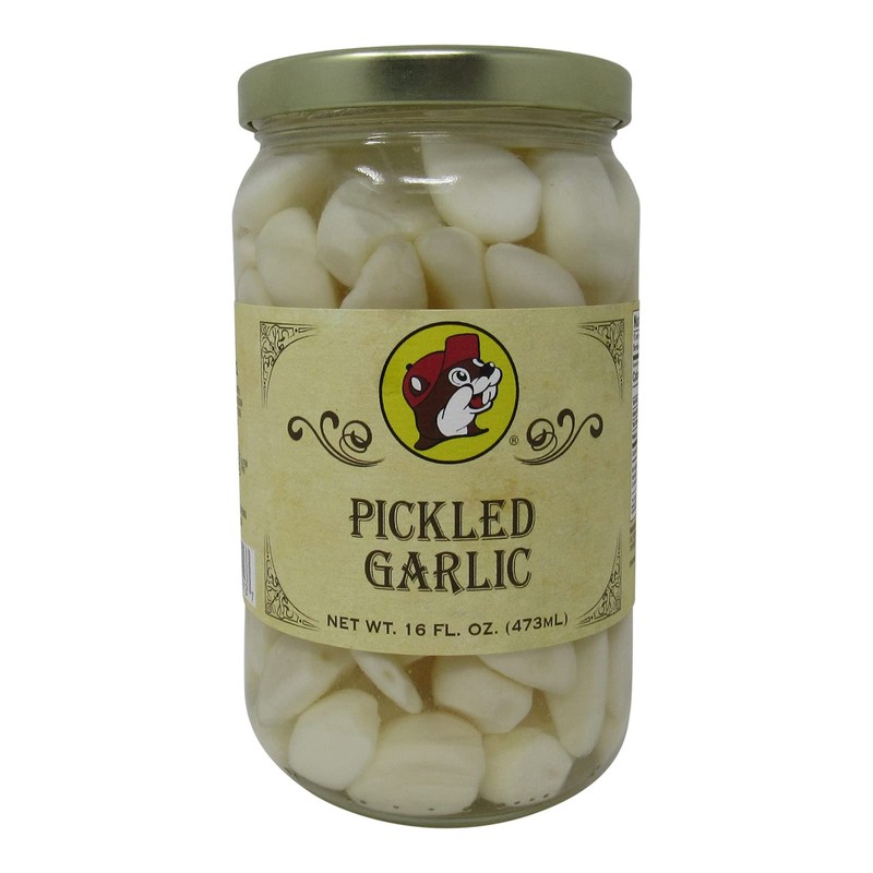 Buc-ee's Pickled Garlic in a Resealable Jar, Gluten Free, No