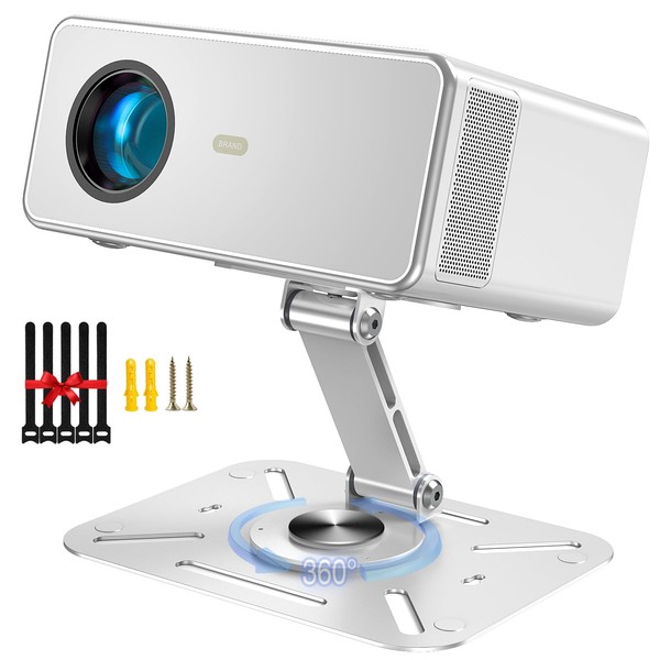DAWASAPAT Desktop Projector Stand Adjustable Tilt with 1/4" Screw, 360°Adjustable