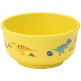 Skater XP23AG-A Baby Dish, Rice Bowl, For Kids, 5 Months and Up, Antibacterial, Plastic, 8.1 fl oz (230 ml), Dinosaurus Picture
