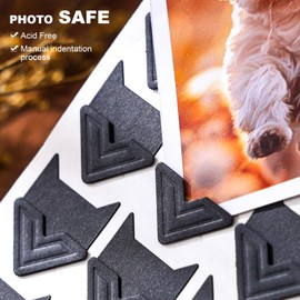 360 Pcs Photo Corners Self Adhesive, Scrapbooking Photo Mounting Corners, Black Photo Mounting Corners for DIY Scrapbook, Photo Album, Memory Books, Picture Frames by CHIALLCO