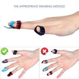 RUNCCI-YUN 20pcs Finger Pick Thumb Pick Set Guitar Picks，Stainless Steel Thumb Picks， Best for Fingerstyle Acoustic Guitar, Banjo or Ukulele