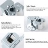 10 Pcs Double Roller Door Catches, Cabinet Latch Double Roller