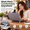 Mini Laptop Stand for Desk – 2-Piece Aluminum Alloy &