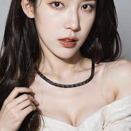 RUIJING Magnetic Necklace, Titanium, Hypoallergenic, Unisex, Germanium, Anti-Static, Necklace, Goods, Luxury Design, Popular Model, Fashion Accessory, Best Choice for Gifts, Titanium, Hematite