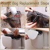 LYNLOO 2.4 Gallon Kitchen Compost Bin Hanging Small Trash Can