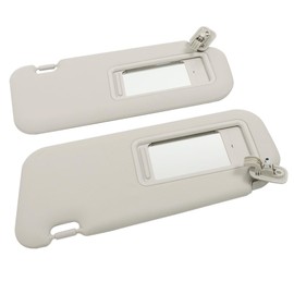 GXYWADY 2 Pcs Sun Visor Driver and Passenger Set Replacement for Mazda 3 2010-2013 Gray Color Without Illumination BBM2-69-320C-75