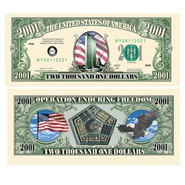 Set of 10 Bills-Twin Towers 2001 Commemorative Bill