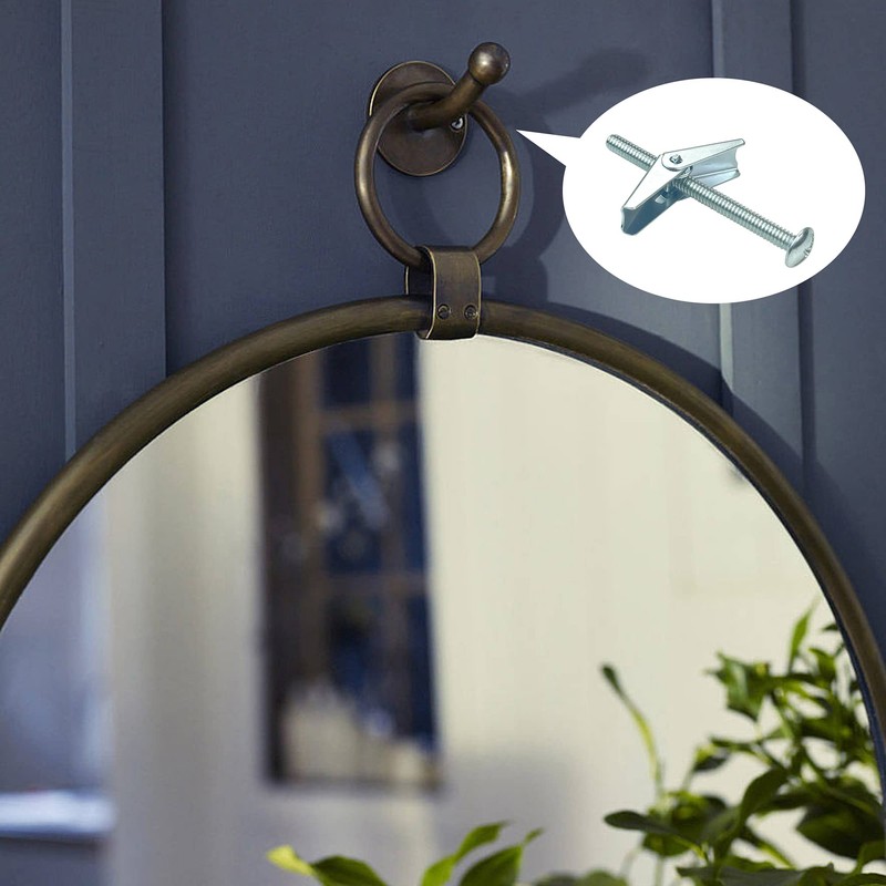 HASWARE Toggle Bolt Zinc Plated Steel and Wing Nut for