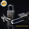 Stainless Steel Keyed Padlock 50mm, Short Shackle Security Locks with