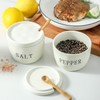 Howise 2 Pack Salt and Pepper Bowls Set, Ceramic Salt