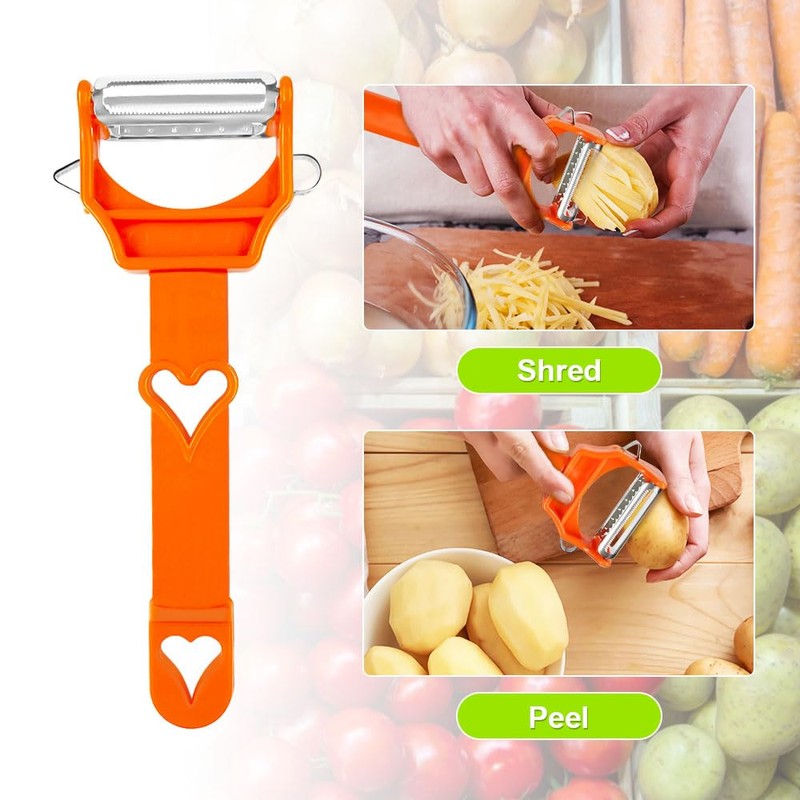 Casmoby Multifunctional Kitchenware Set, 3-in-1 Peeler Multifunctional Single Blade Peeler,