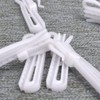 Kuasting 30 pcs Adjustable Curtain Hooks Plastic Toughness Depth Pinch